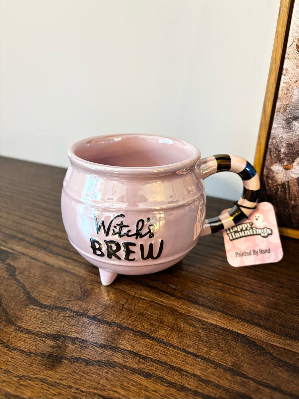 ✨NEW🧙‍♀️Full Moon Witch’s Brew Pastel Pink Cauldron Mug🖤